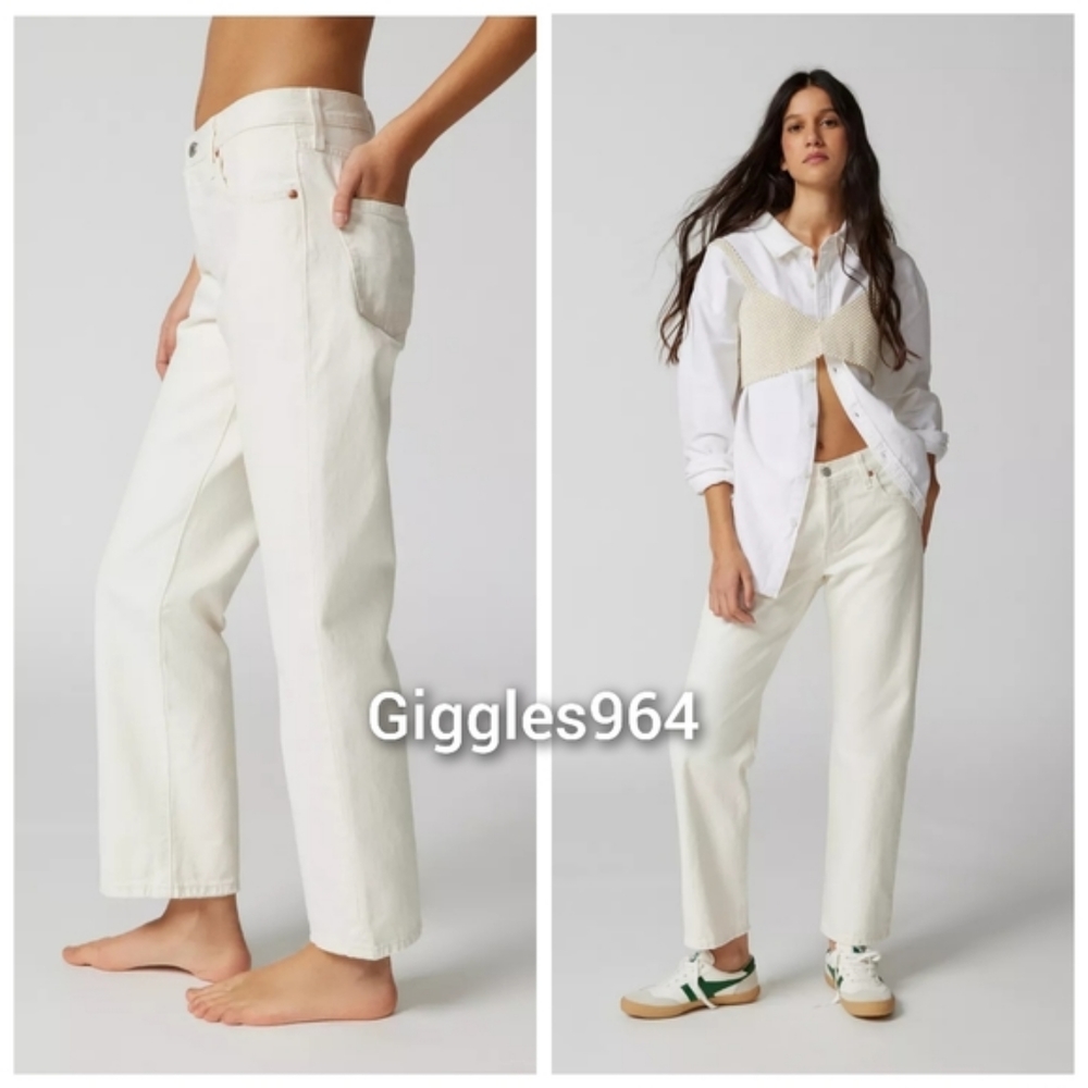 Levi's Baggy Dad Jeans Barely Freezing White - Picture 9 of 12